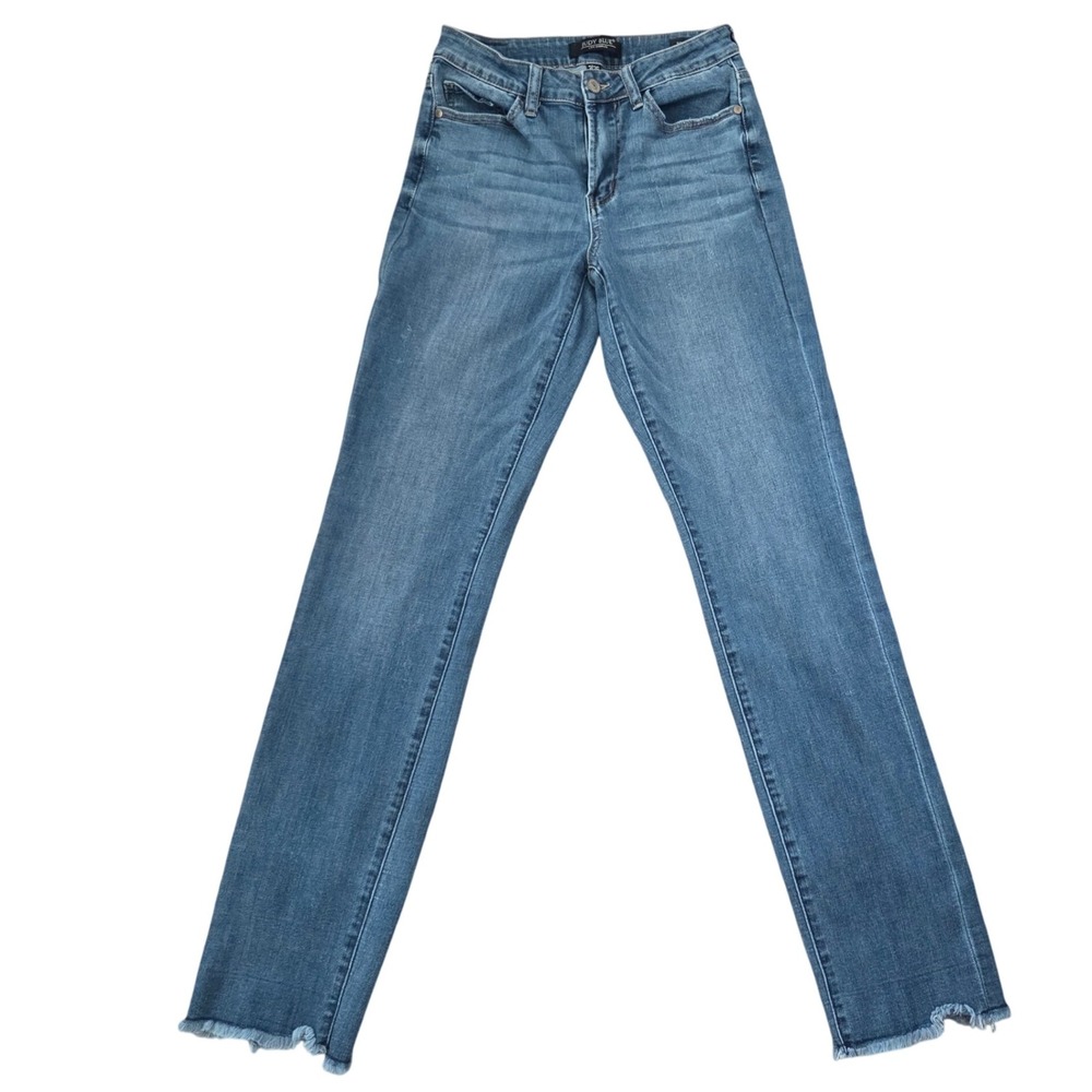 Judy Blue Boyfriend Fit Jeans Womens Size 3/26 Distressed‎ Medium Wash Denim
